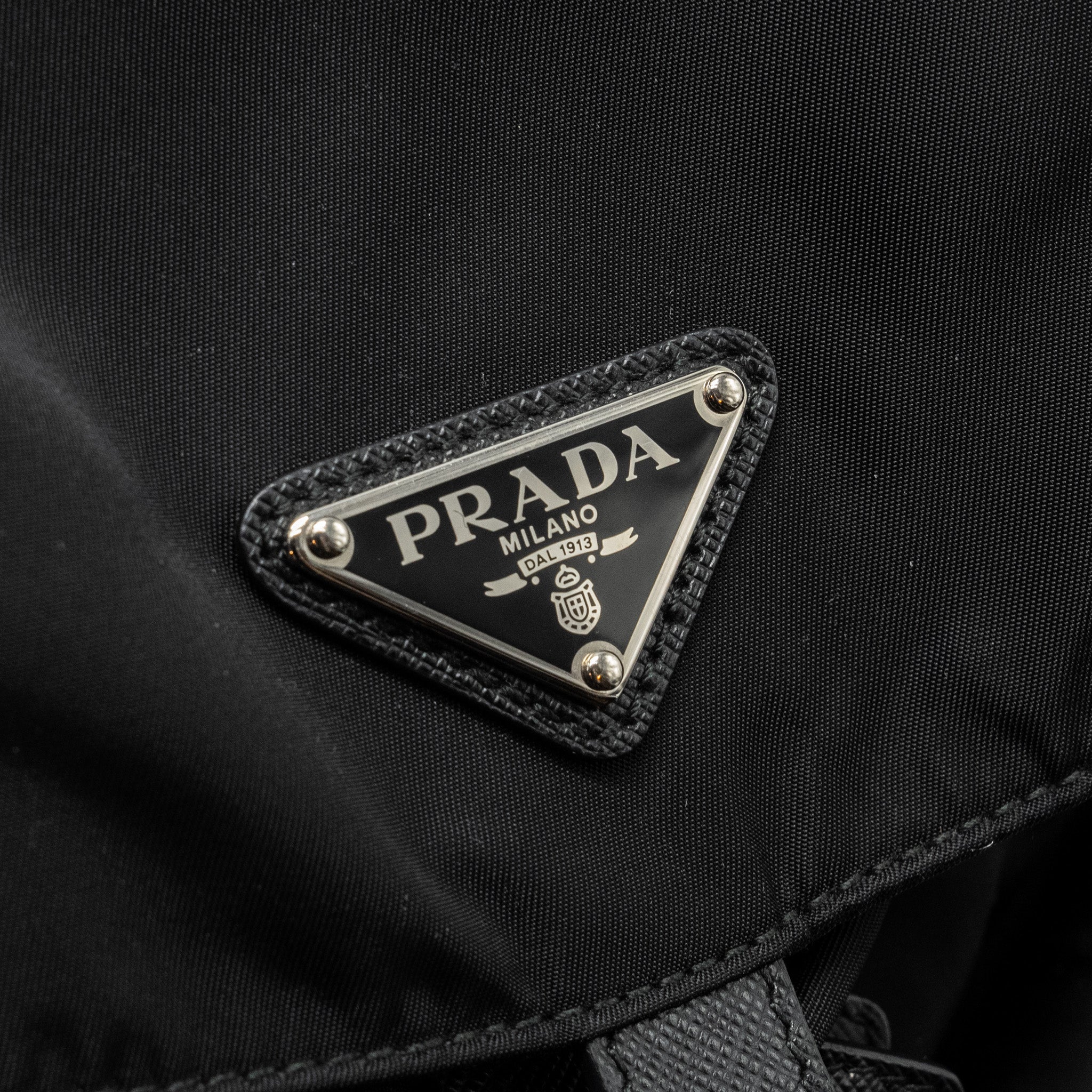 PRADA SMALL RE-NYLON BACKPACK BLACK SHW