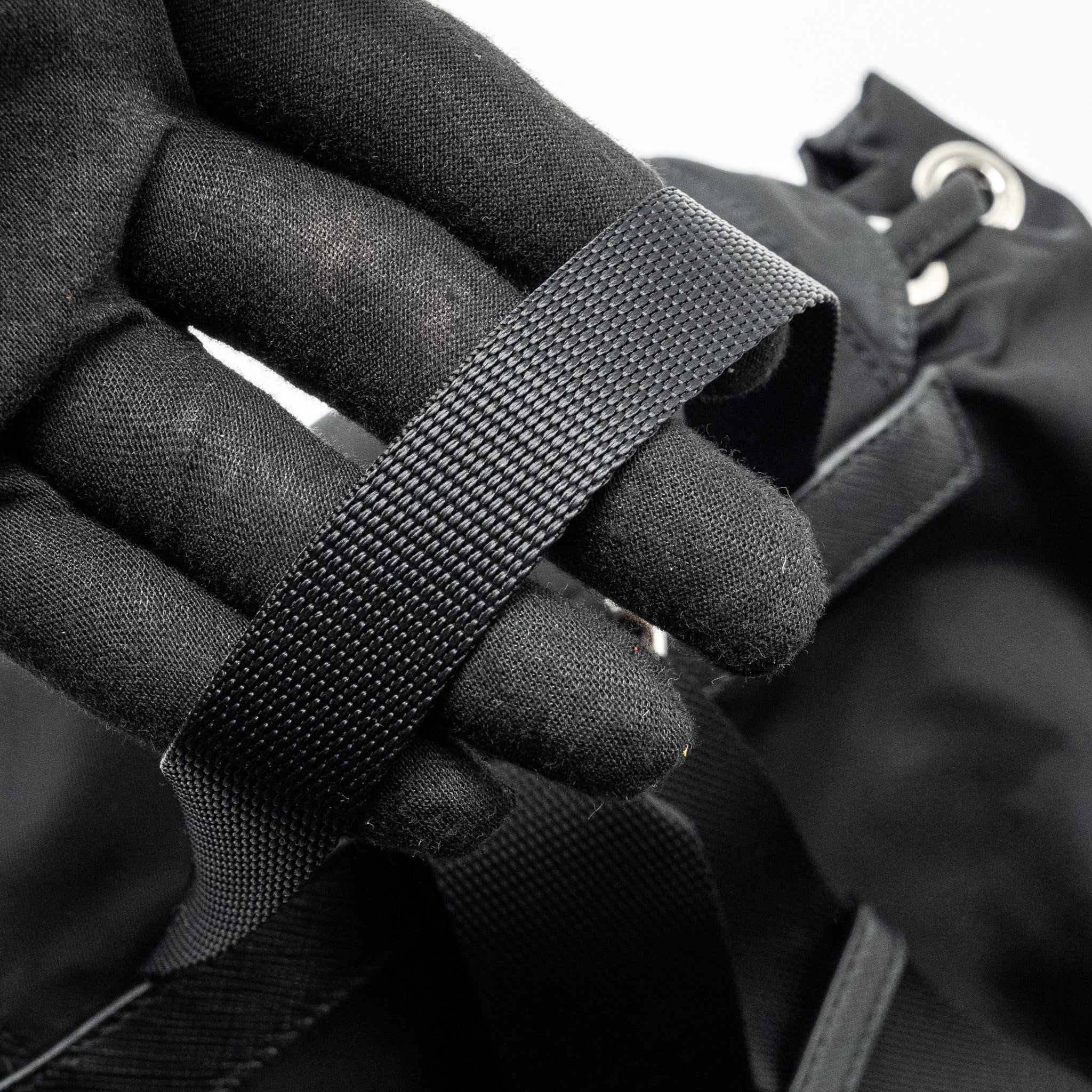 PRADA SMALL RE-NYLON BACKPACK BLACK SHW