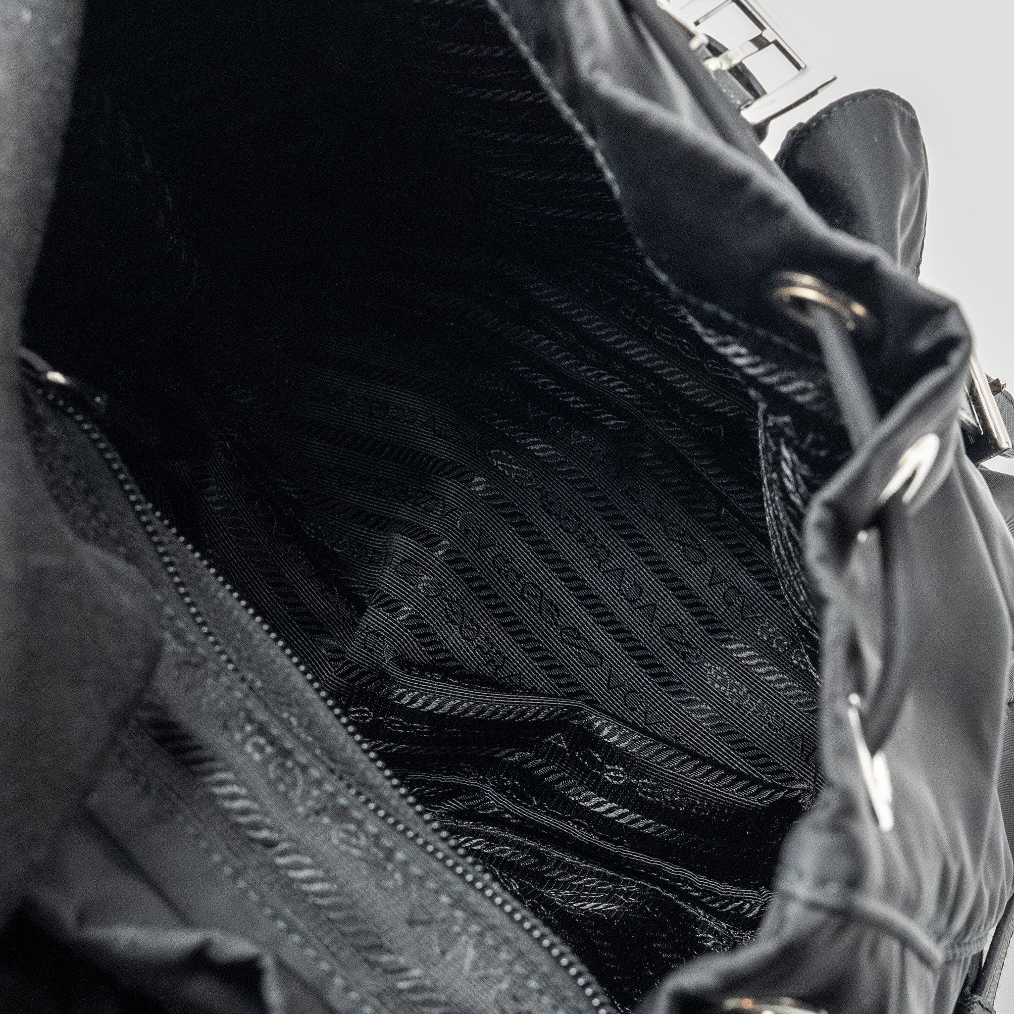 PRADA SMALL RE-NYLON BACKPACK BLACK SHW