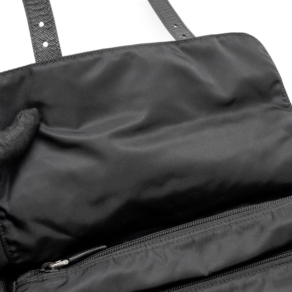 PRADA MESSENGER BAG RE-NYLON BLACK SHW