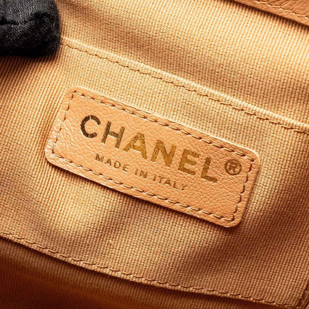 CHANEL 24P MINI DUMA BACKPACK CALFSKIN CARAMEL LGHW (MICROCHIP)