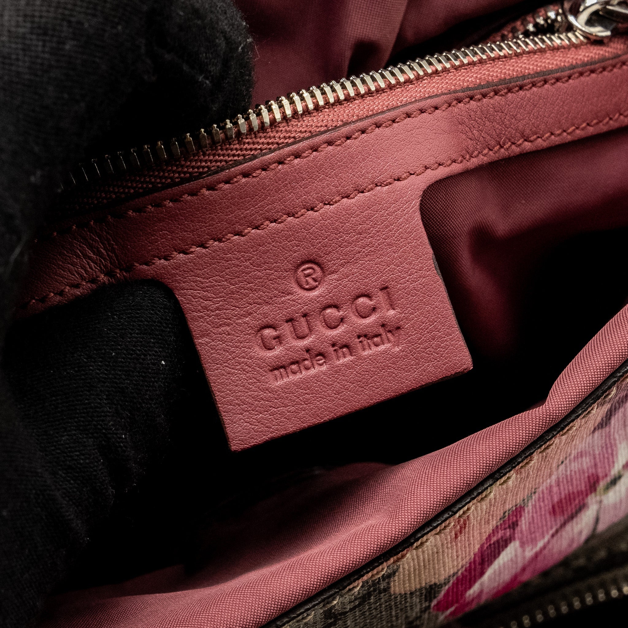 GUCCI BACKPACK FLOWER PRINTED GG SUPREME CANVAS MULTICOLOUR SHW