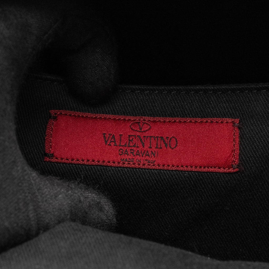 VALENTINO ROCKSTUD BACKPACK LEATHER BLACK GHW