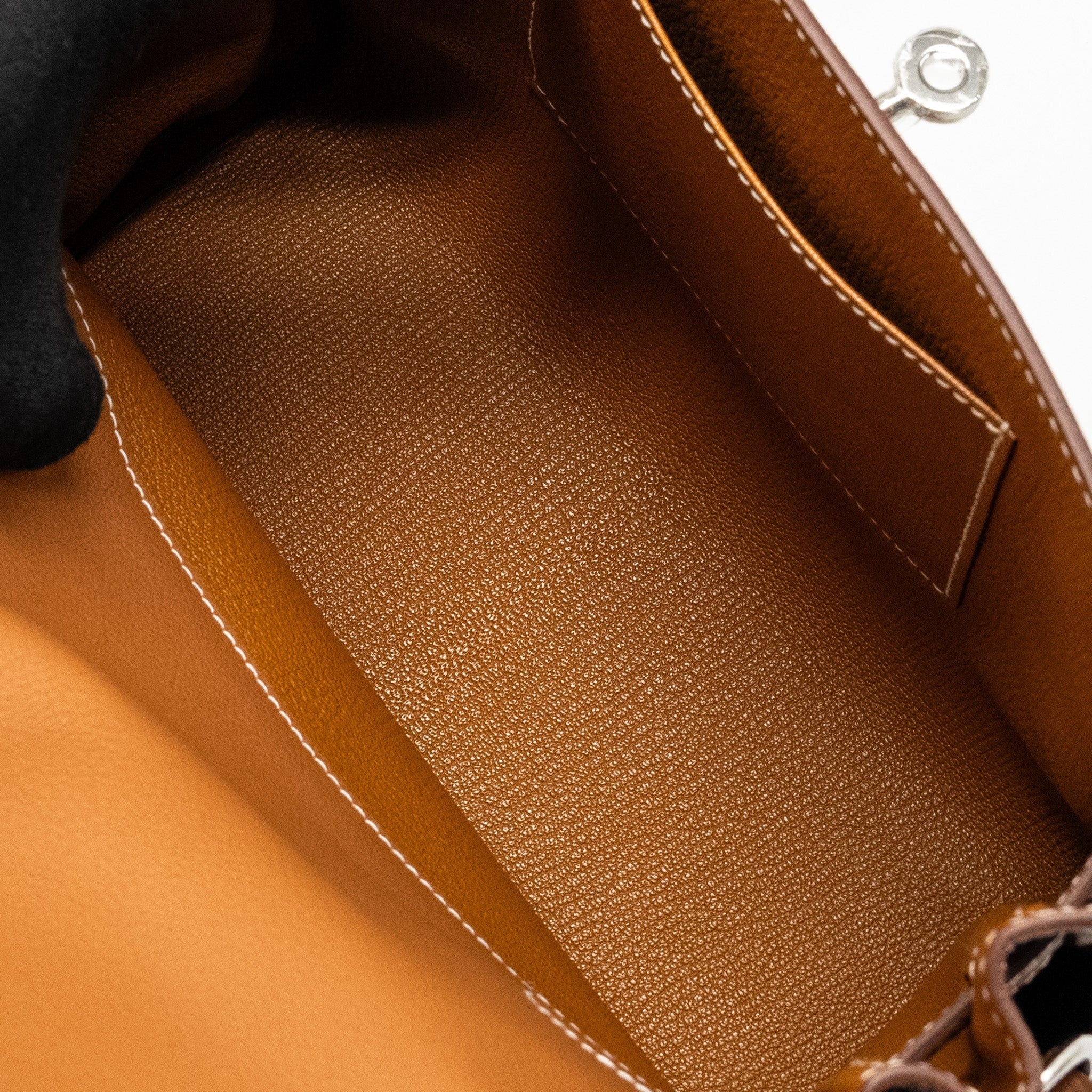 HERMES KELLY MESSENGER PM BAG EVERCOLOR GOLD SHW