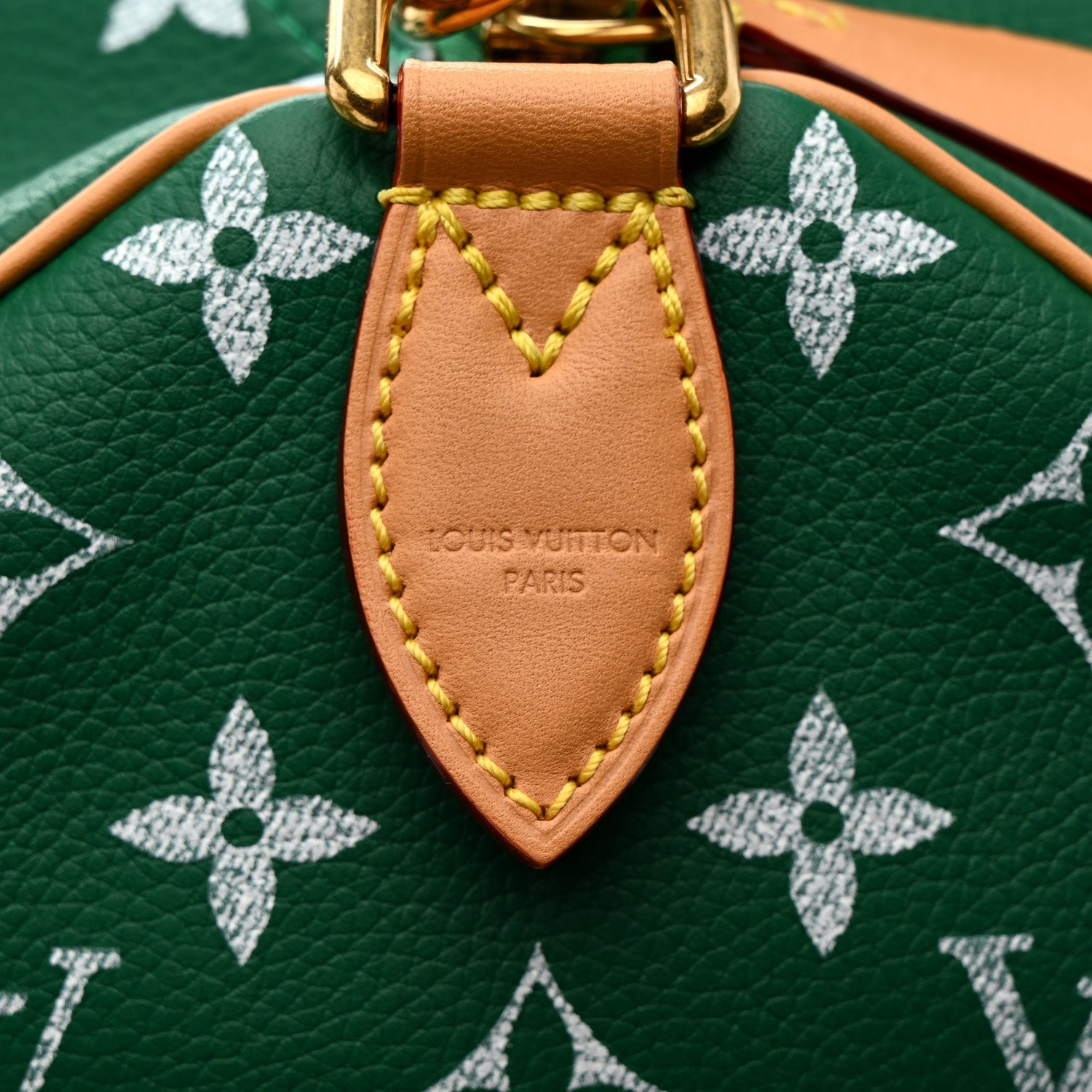 Calfskin Monogram Speedy P9 Bandouliere 30 Green