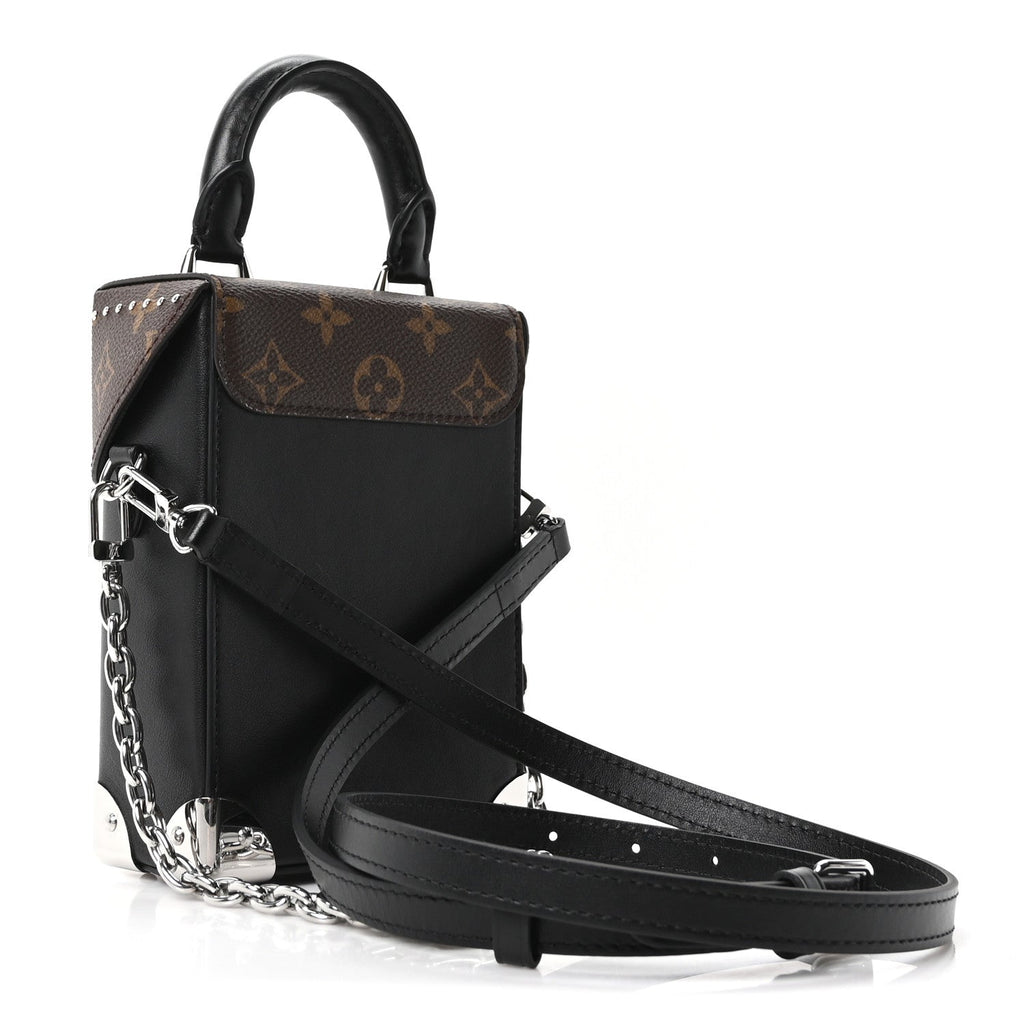 CALFSKIN MONOGRAM CAMERA BOX VIBE BLACK