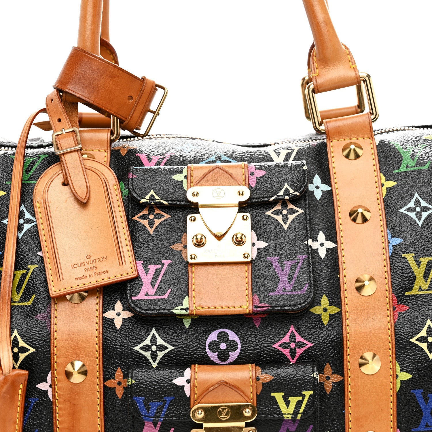MONOGRAM MULTICOLOR KEEPALL 45 BLACK
