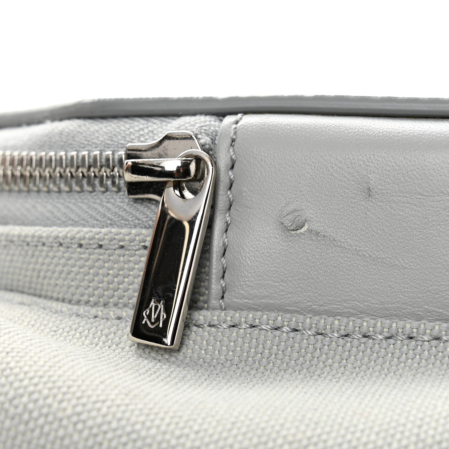 Canvas Calfskin Never Still Small Backpack Grey
