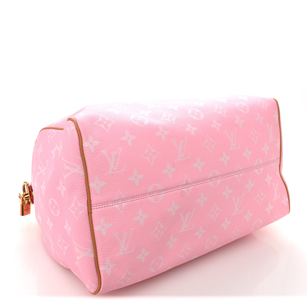 Calfskin Monogram Speedy P9 Bandouliere 40 Candy