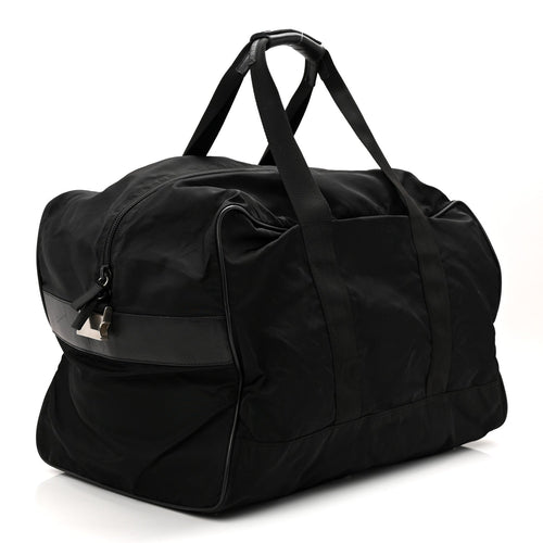 TESSUTO NYLON SAFFIANO VIAGGIO DUFFLE BLACK