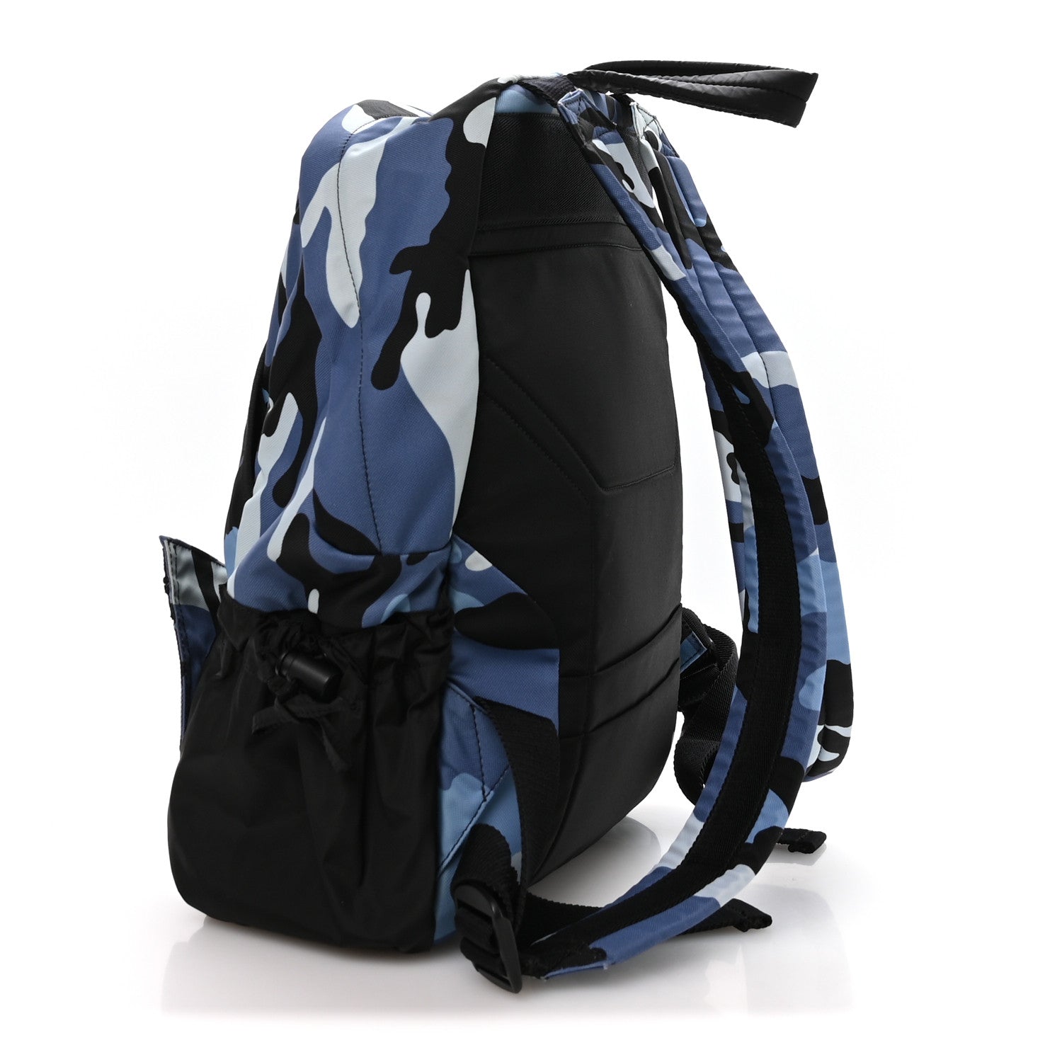 NYLON CAMOUFLAGE BACKPACK BLUE