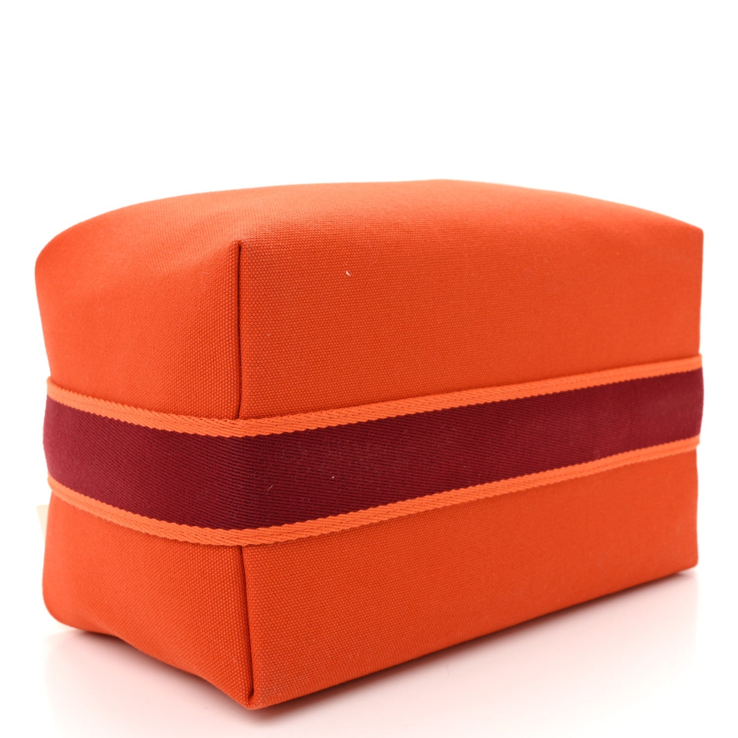 Canvas Large Bride-A-Brac Pouch Orange Feu Burgundy