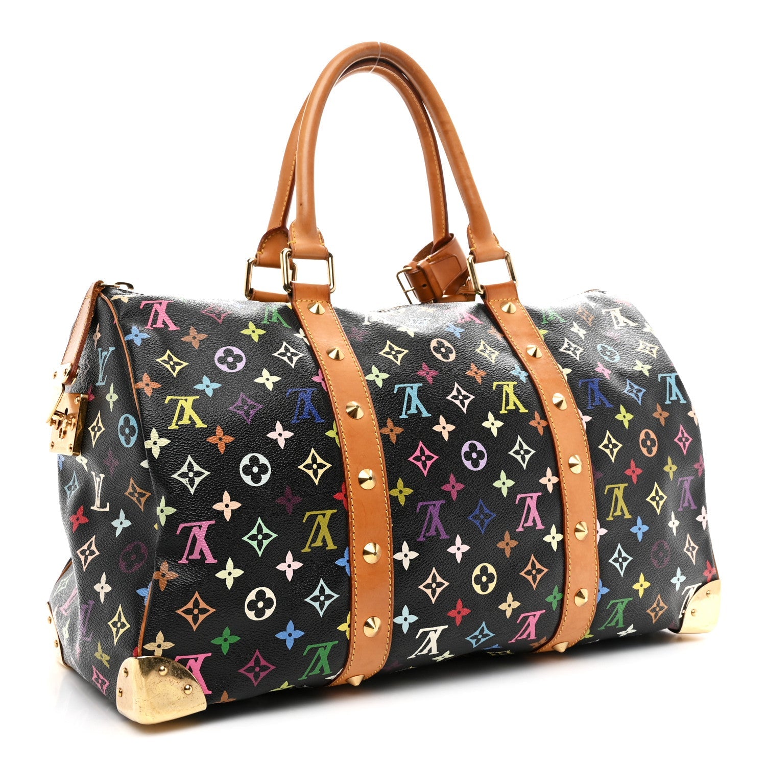MONOGRAM MULTICOLOR KEEPALL 45 BLACK