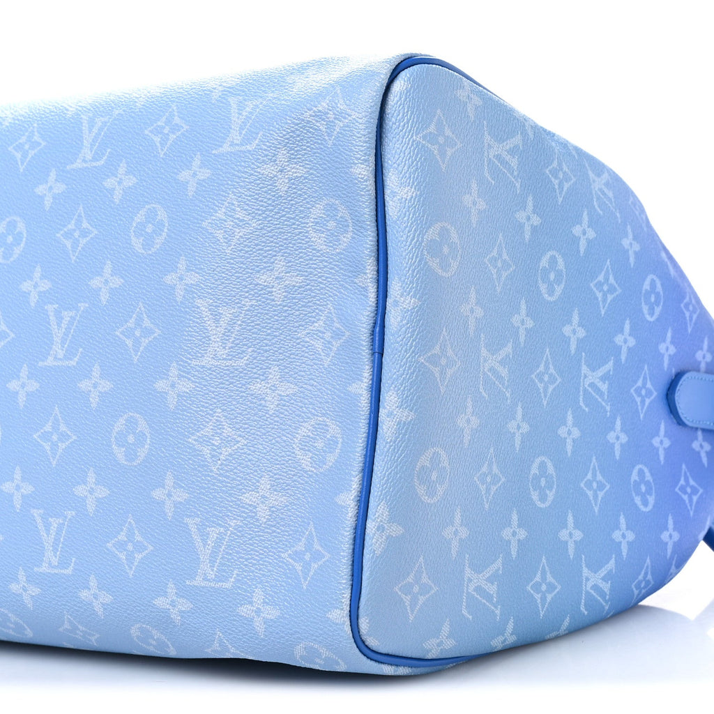 MONOGRAM CLOUDS KEEPALL BANDOULIERE 50 BLUE
