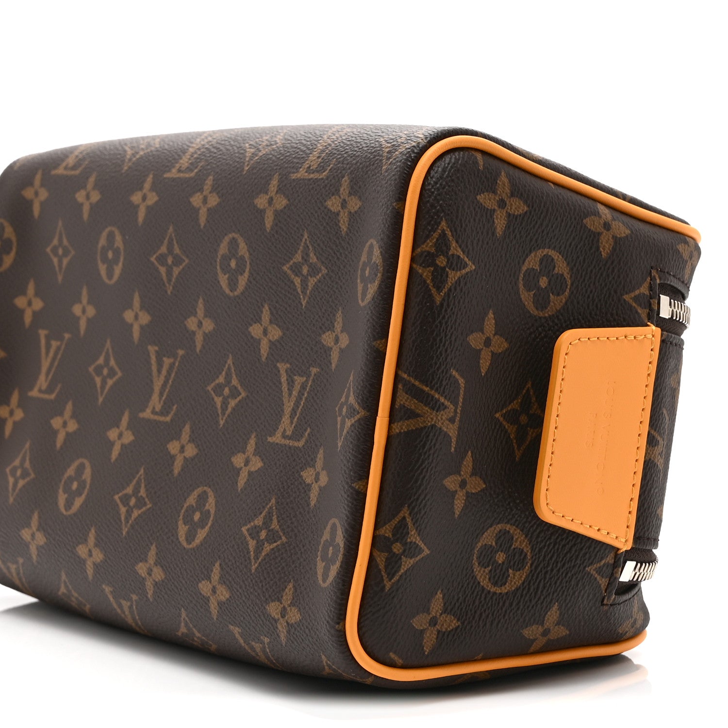 MONOGRAM DOPP KIT TOILET POUCH  SAFRAN YELLOW