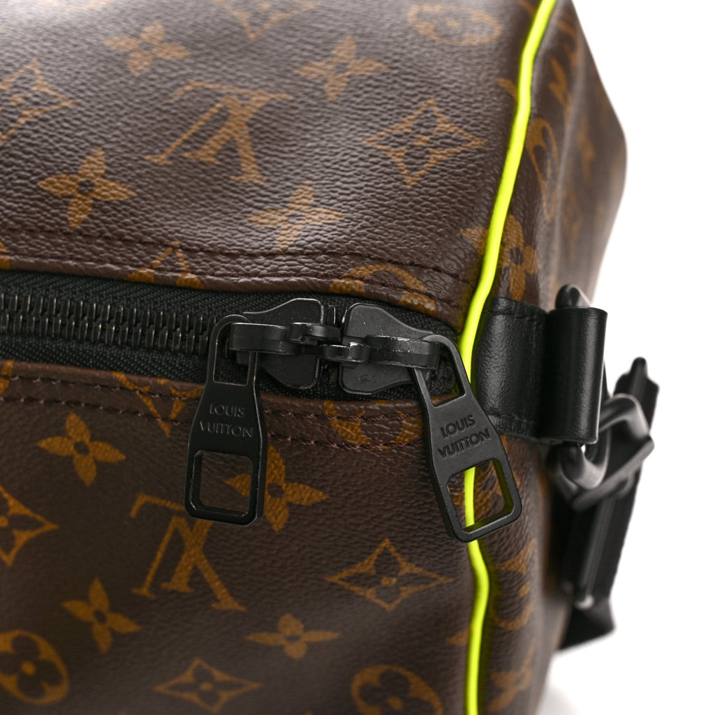 MONOGRAM MACASSAR KEEPALL BANDOULIERE 50 FLORESCENT YELLOW