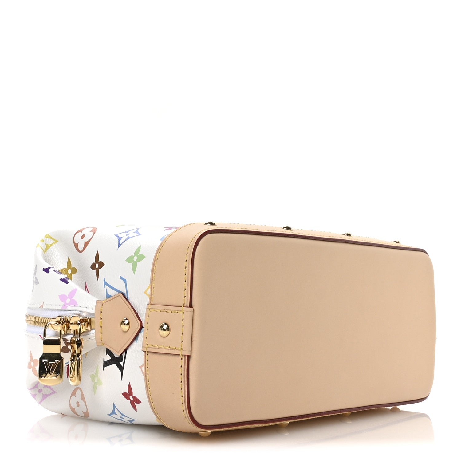 LV x TM Monogram Multicolor Cosmetic Pouch GM White