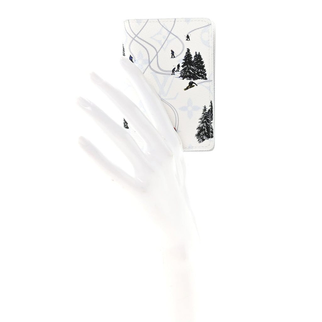 MONOGRAM SPORTS PASSPORT COVER SKI WHITE