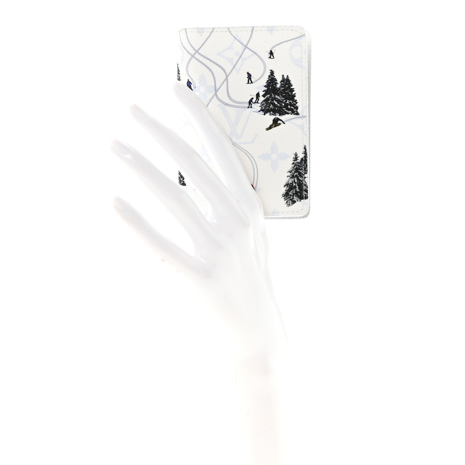 MONOGRAM SPORTS PASSPORT COVER SKI WHITE