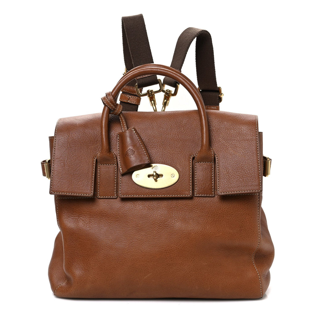 Natural Leather Cara Delevigne Convertible Satchel Oak