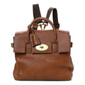 Natural Leather Cara Delevigne Convertible Satchel Oak