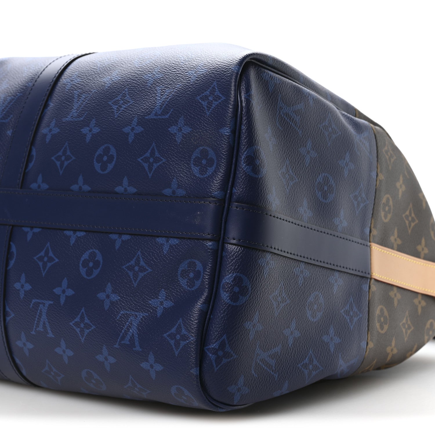 MONOGRAM SPLIT KEEPALL BANDOULIERE 50 PACIFIC BLUE