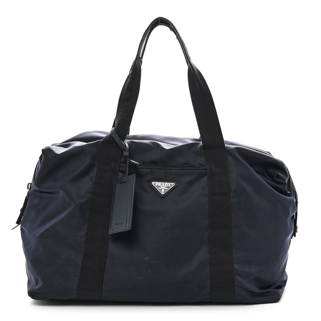 Re-Nylon Saffiano Duffle Bag Navy