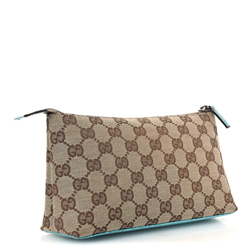 MONOGRAM GG COSMETIC CASE TURQUOISE
