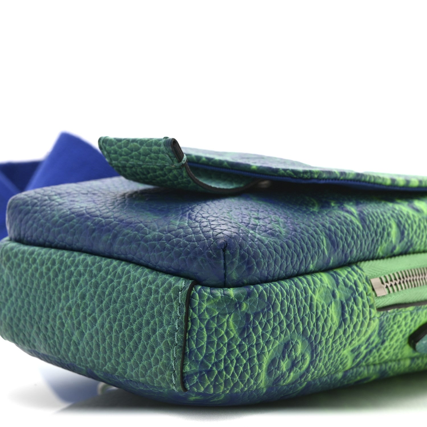 Taurillon Illusion Double Phone Case Bleu Vert