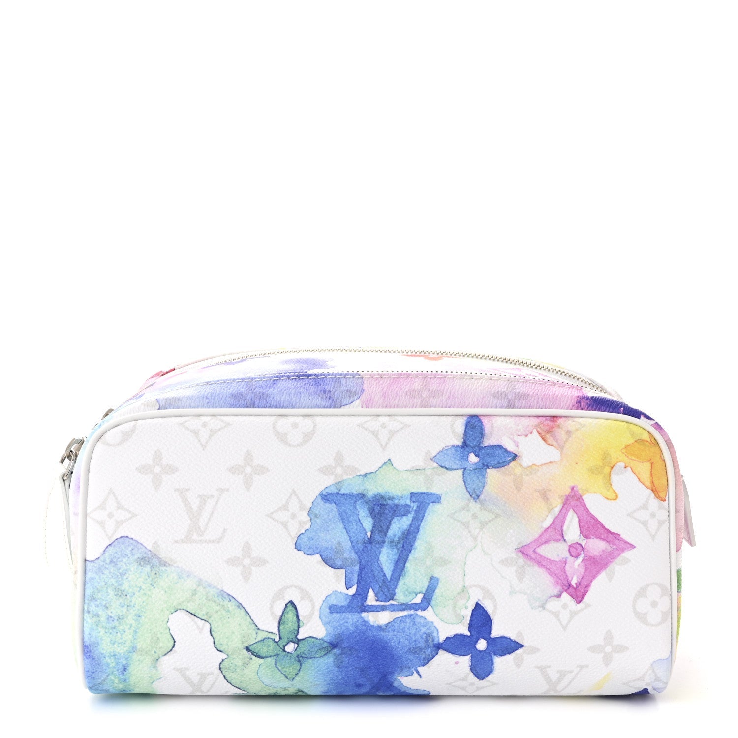 Monogram Watercolor Dopp Kit Toilet Pouch Multicolor