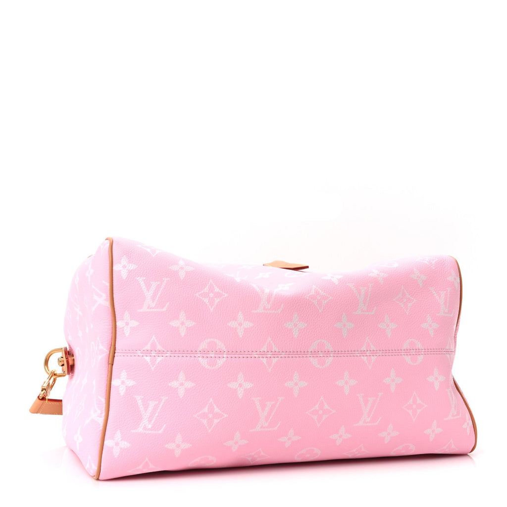 CALFSKIN MONOGRAM SPEEDY P9 BANDOULIERE 40 CANDY