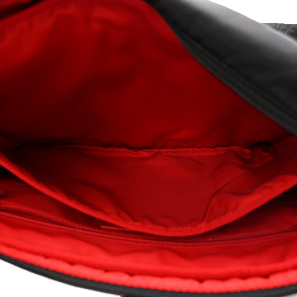 Nylon Sneaker Sole Loubideal Messenger Bag Black Loubi