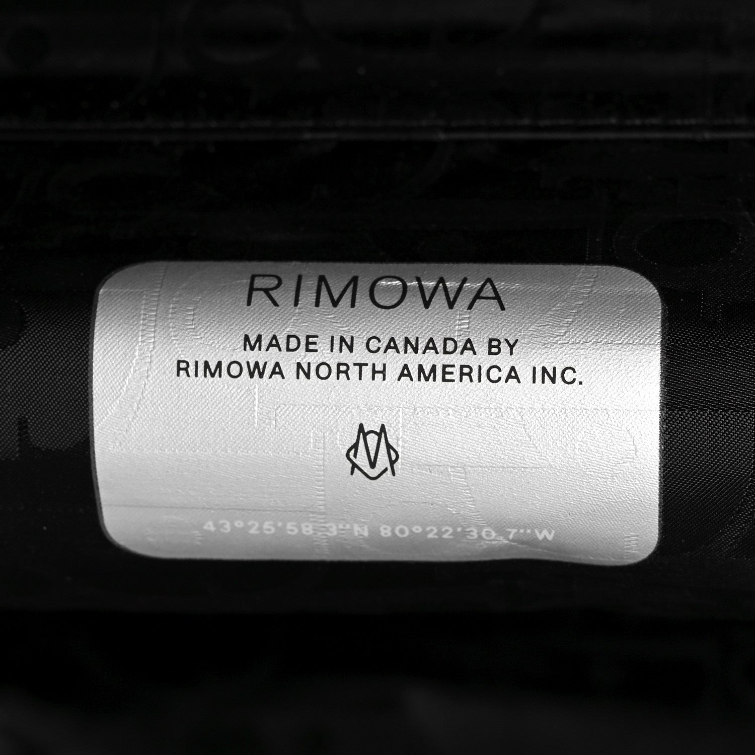 X RIMOWA Aluminum Gradient Original Cabin Luggage Black