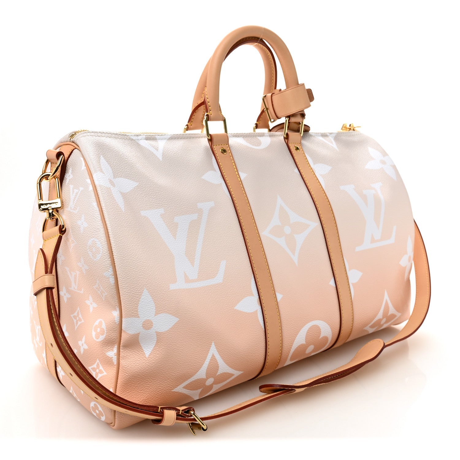 Monogram Giant By The Pool Keepall Bandouliere 45 Brume