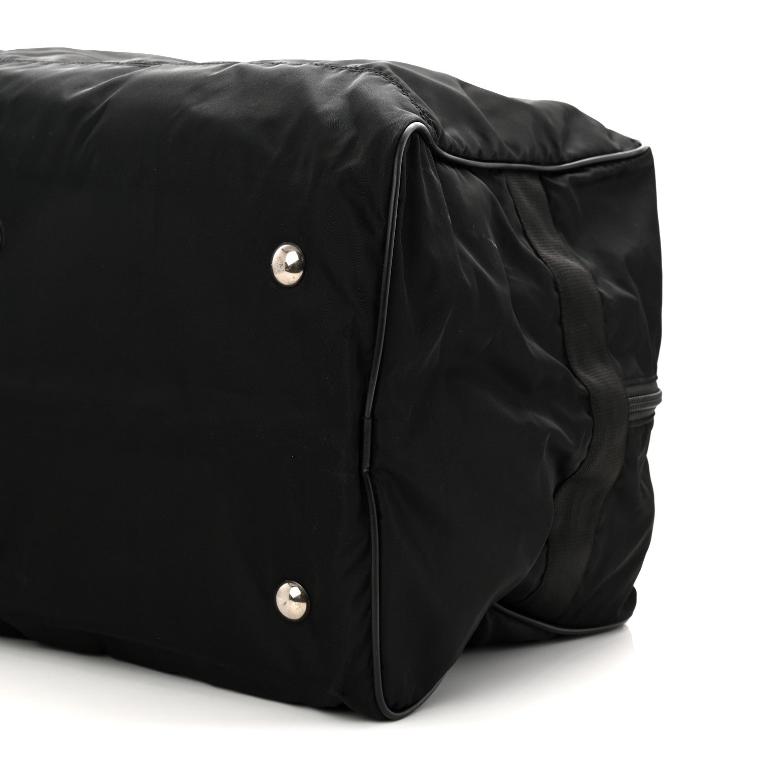 Tessuto Nylon Saffiano Carry On Travel Bag Black