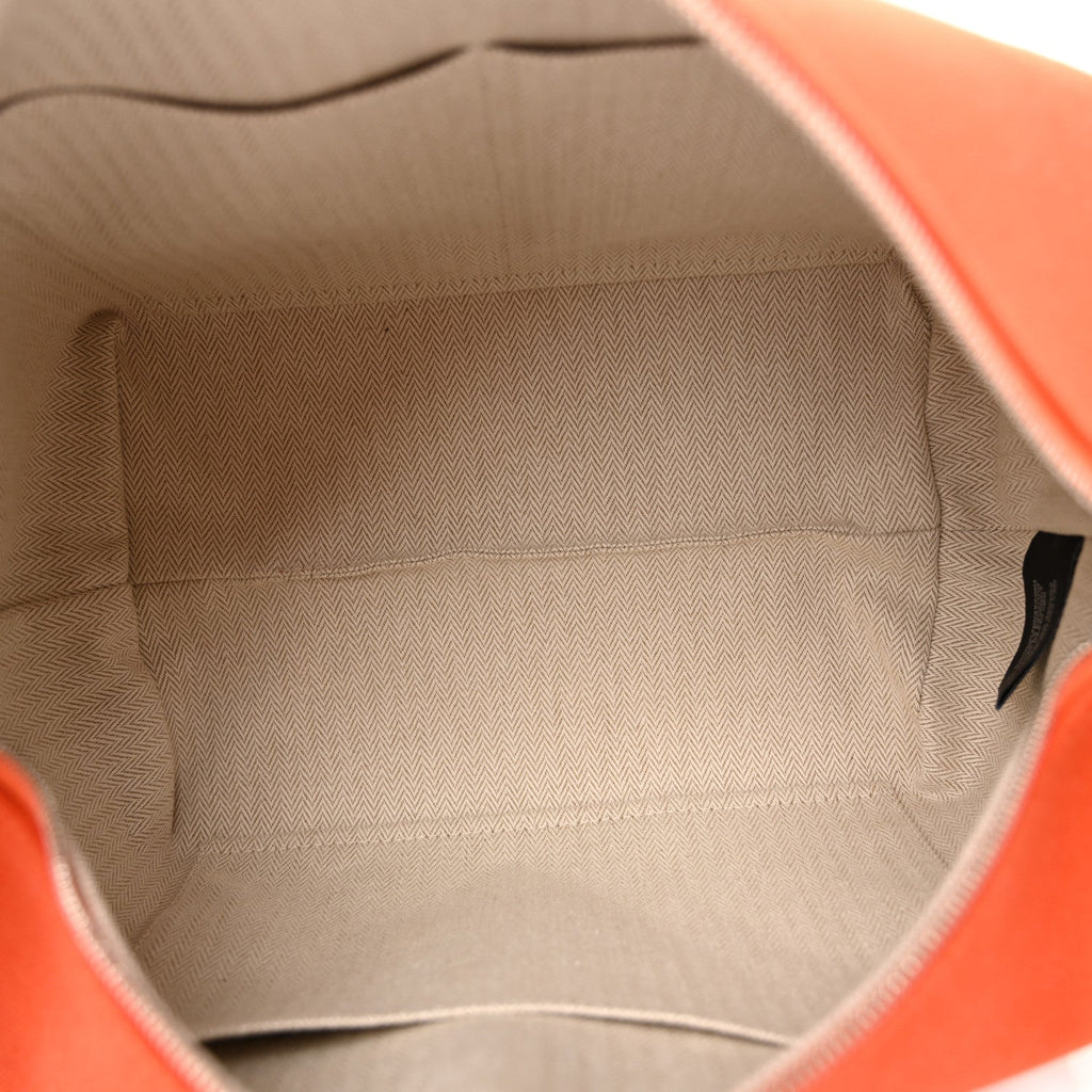 Canvas Large Bride-A-Brac Pouch Orange Feu Burgundy