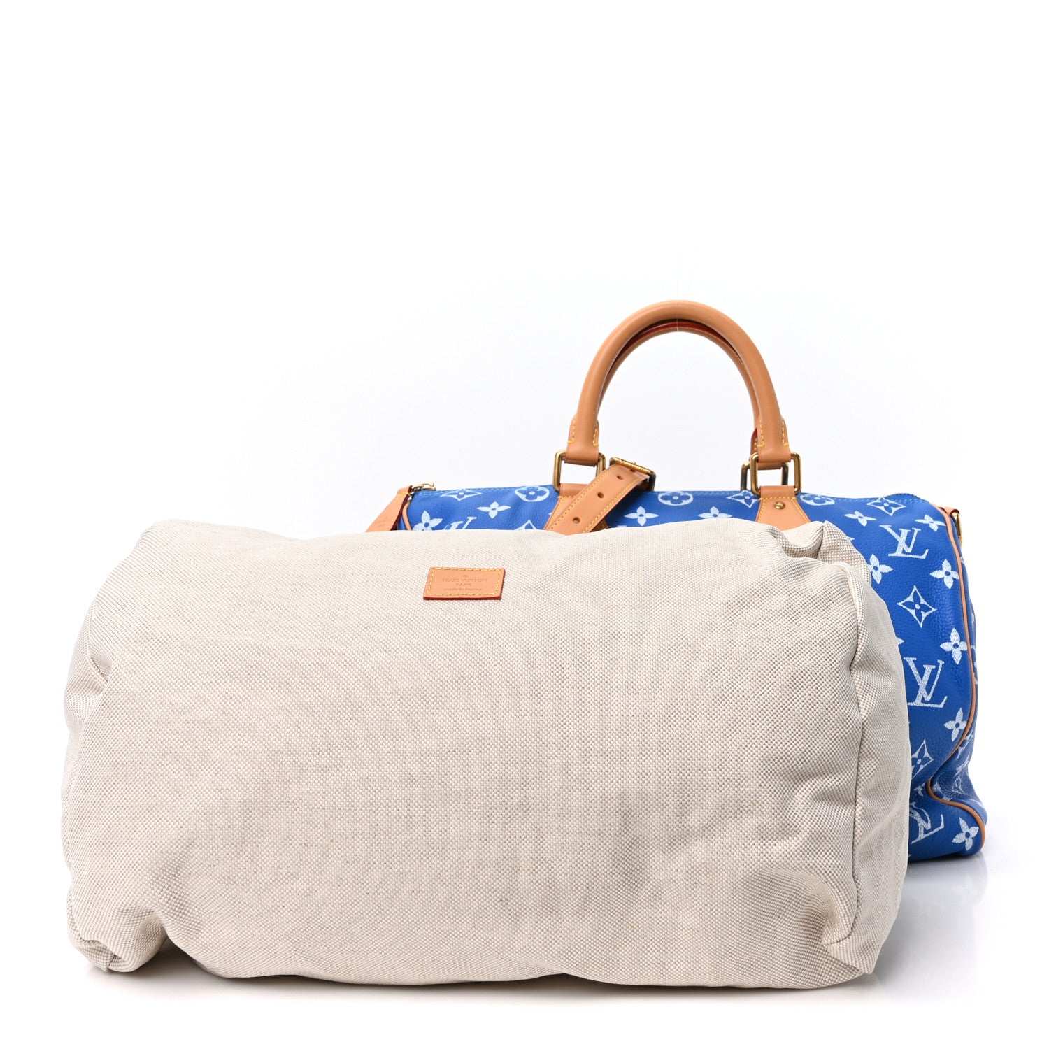 Calfskin Monogram Speedy P9 Bandouliere 40 Blue