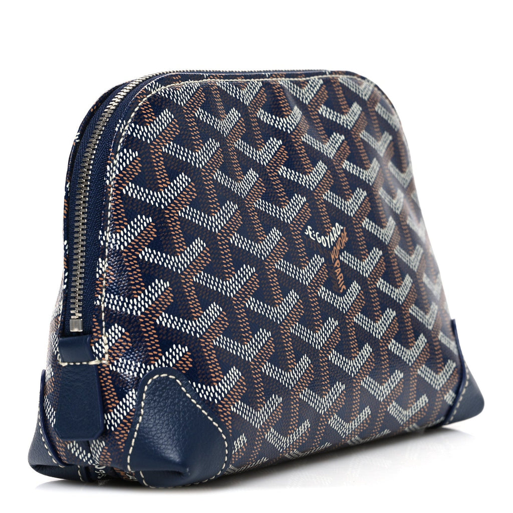 GOYARDINE VENDOME TOILETRY POUCH NAVY