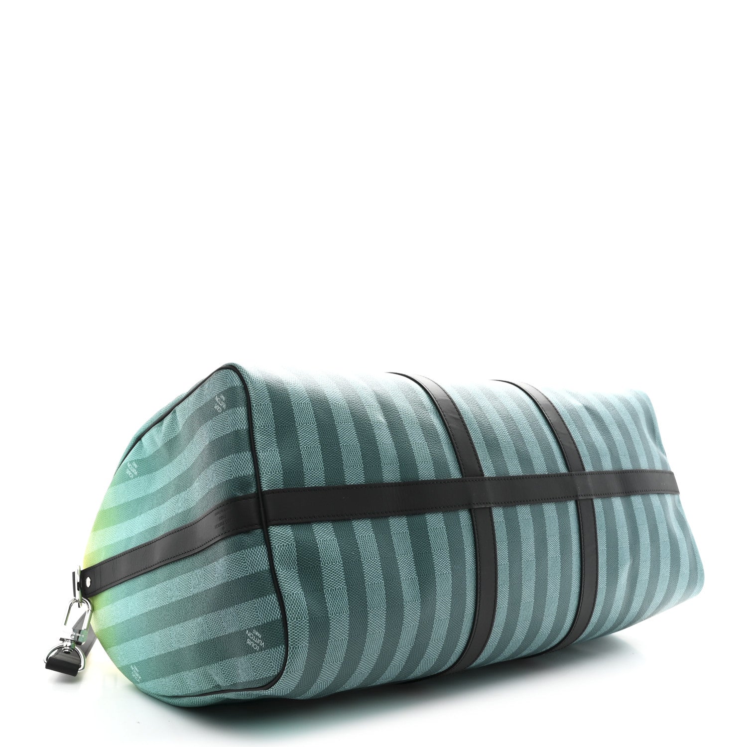 Damier Striped Keepall Bandouliere 50 Gradient Green