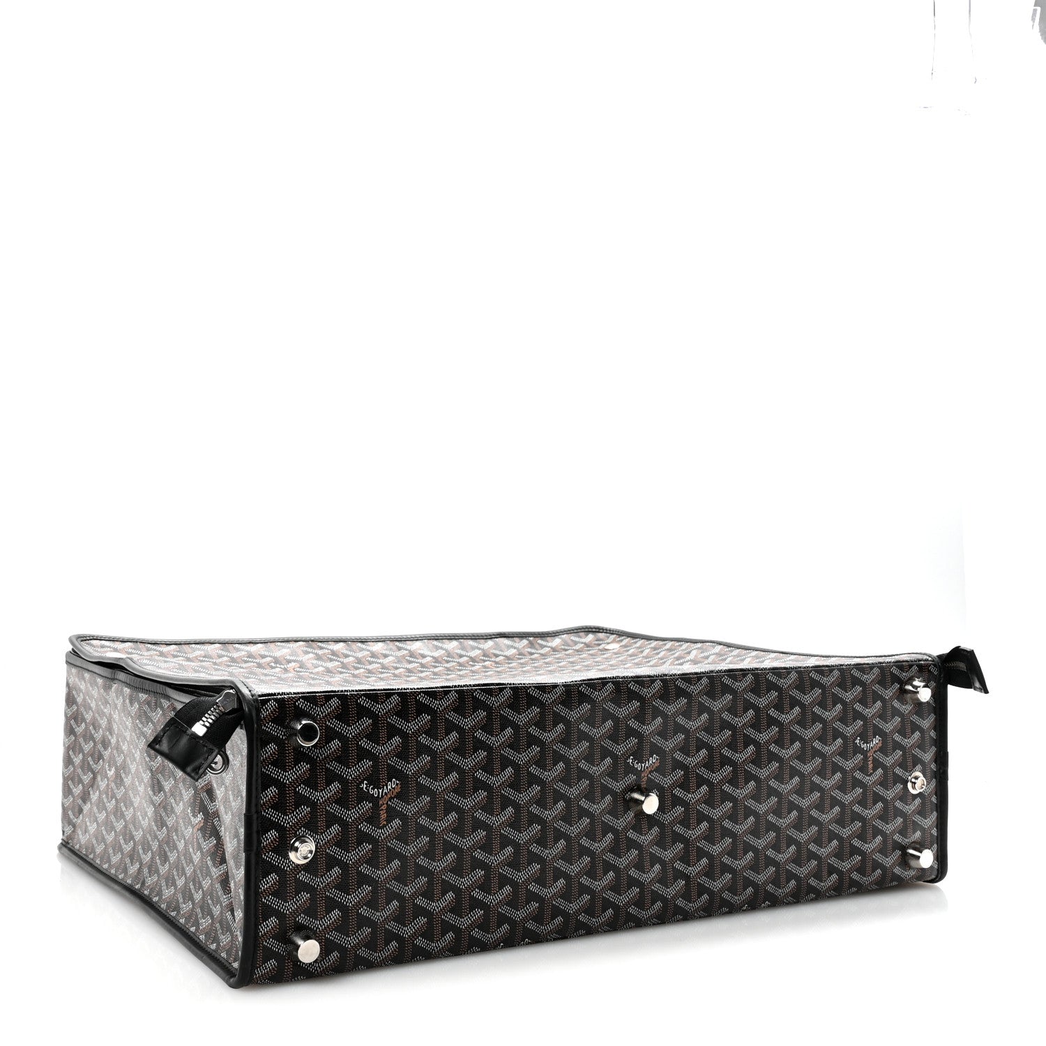 Goyardine Caravelle 50 Folding Suitcase Black