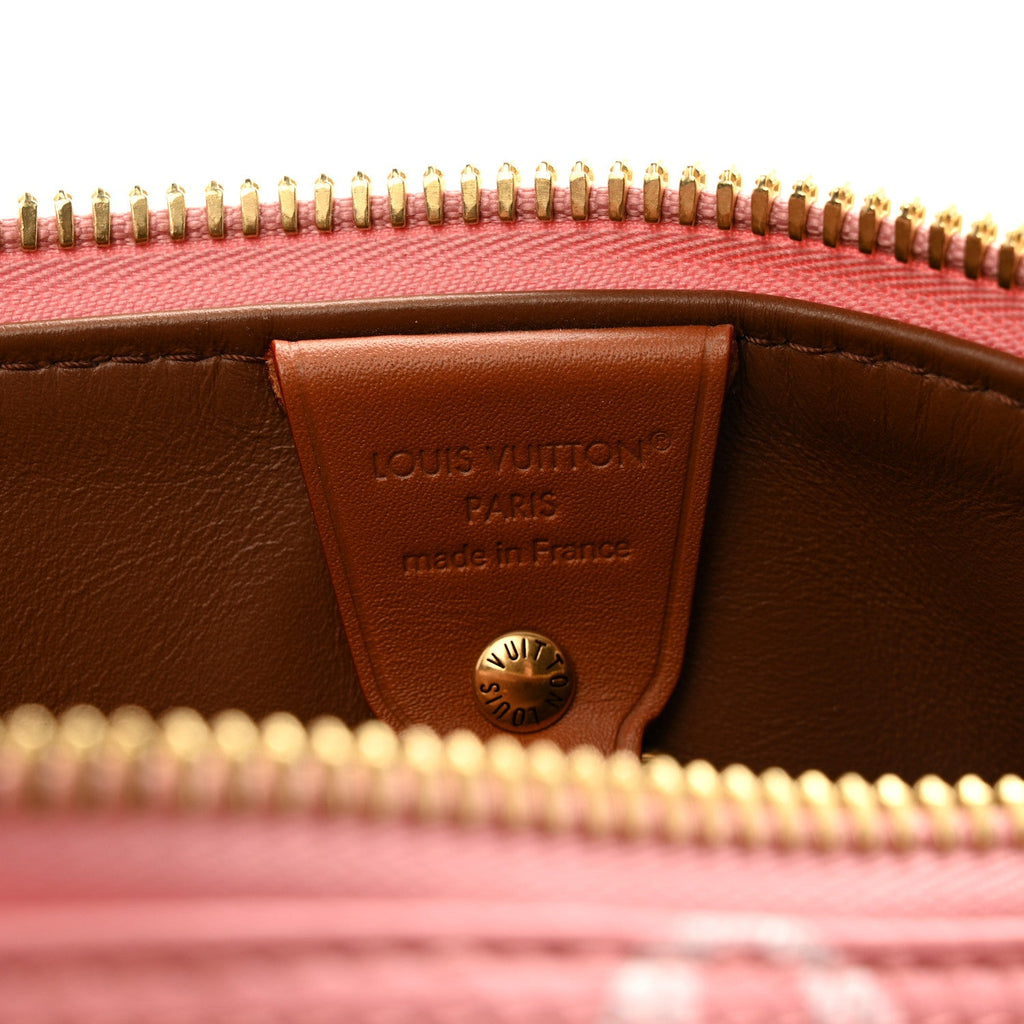 CALFSKIN MONOGRAM SPEEDY P9 BANDOULIERE 40 PINK SAKURA