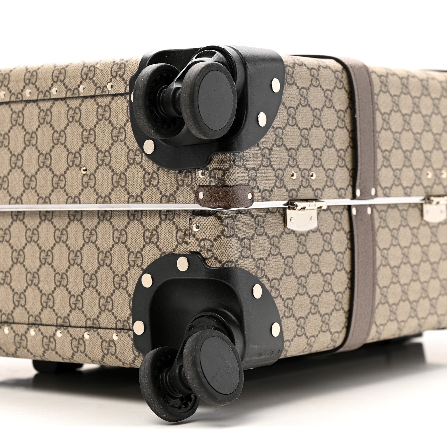 Supreme Monogram Medium Globe-Trotter Suitcase Brown