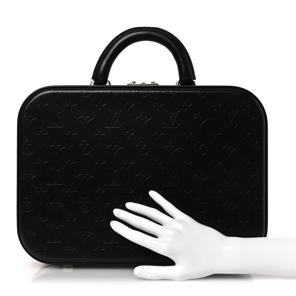 MONOGRAM GLACE VALISETTE MM BLACK