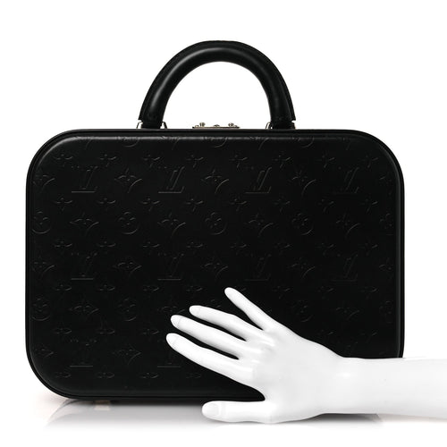 MONOGRAM GLACE VALISETTE MM BLACK