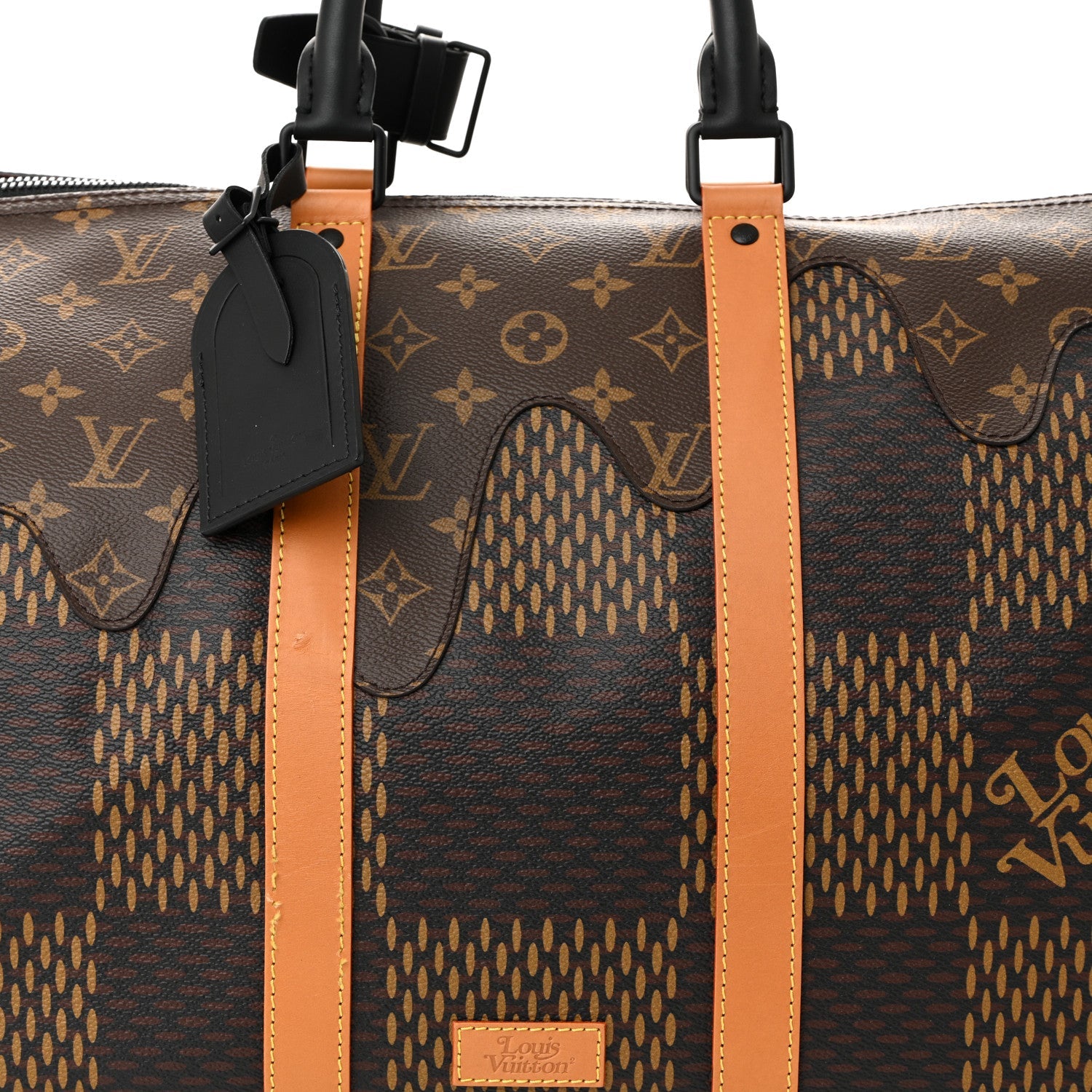 x Nigo Giant Damier Ebene Monogram Keepall Bandouliere 50