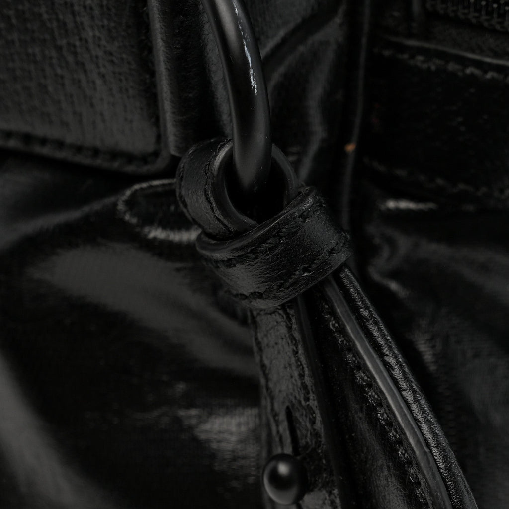CRYSTAL MONOGRAM WEB LARGE DUFFLE BAG BLACK