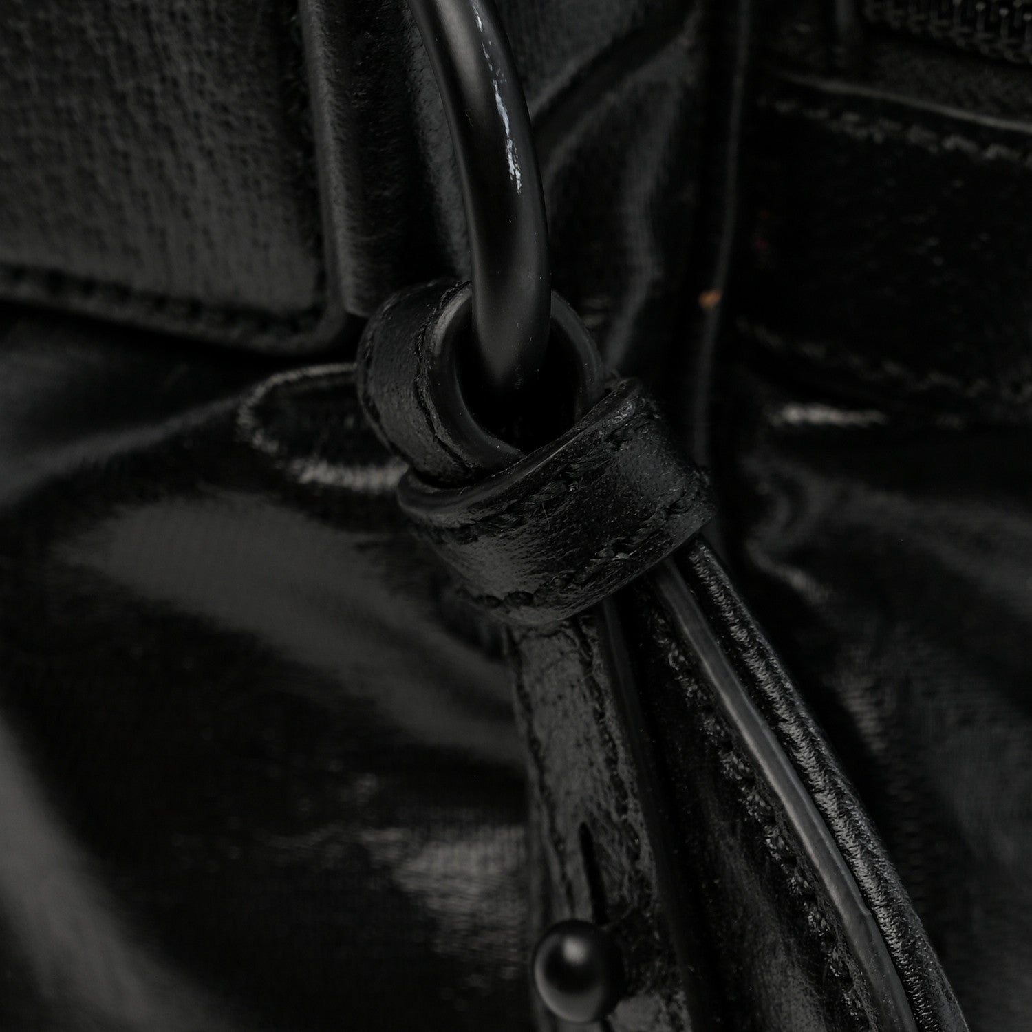 CRYSTAL MONOGRAM WEB LARGE DUFFLE BAG BLACK