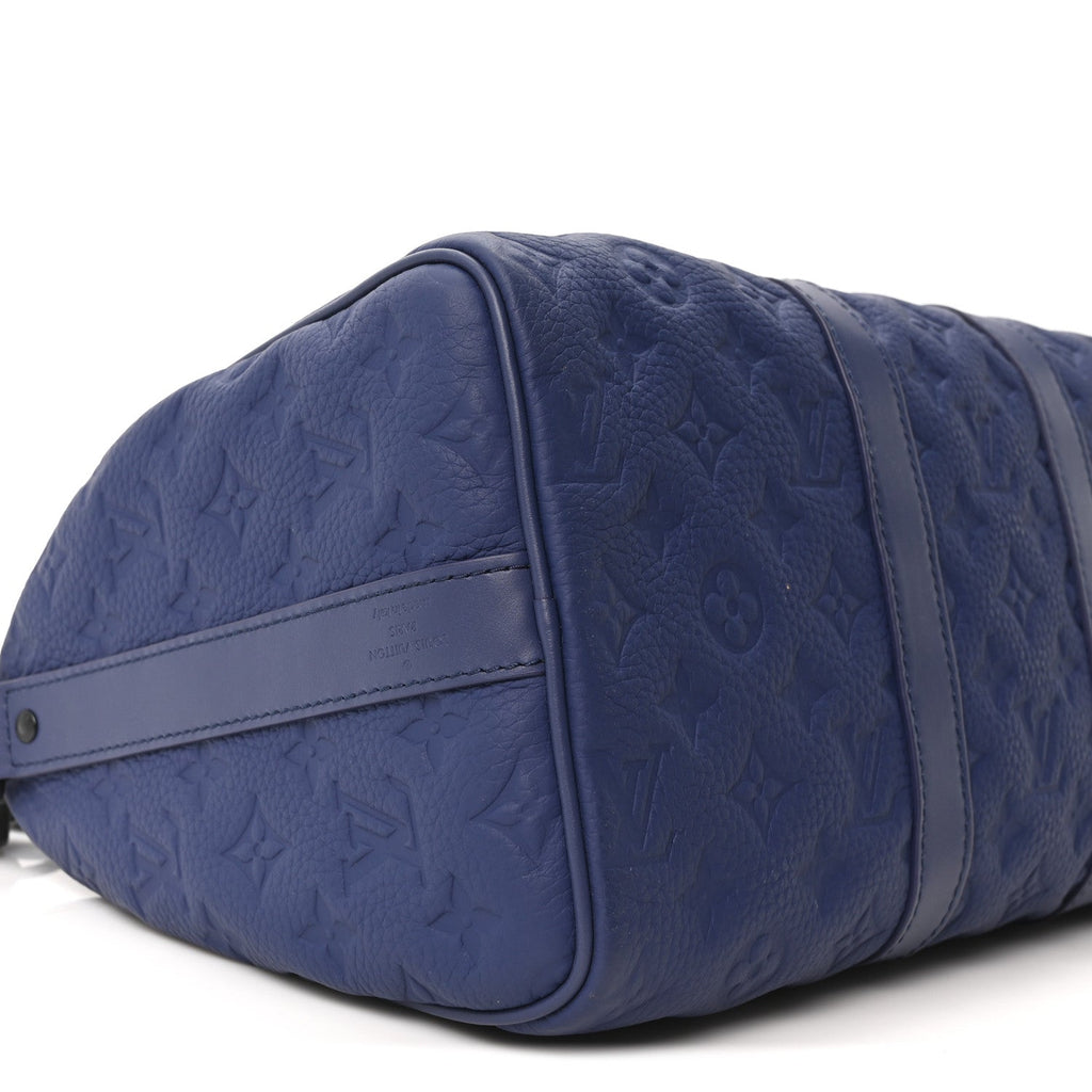 MONOGRAM TAURILLON KEEPALL BANDOULIERE 35 BLUE