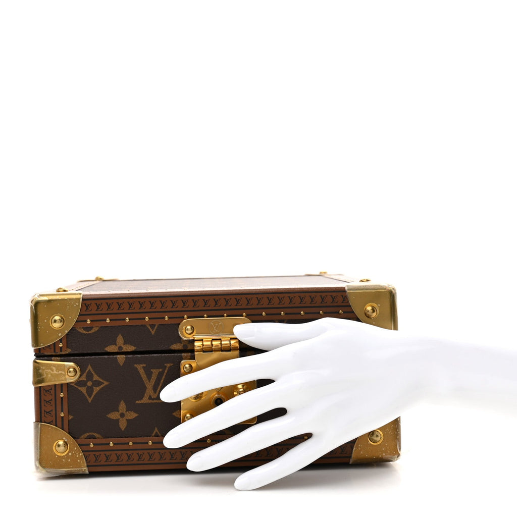 MONOGRAM JEWELRY BOX RED