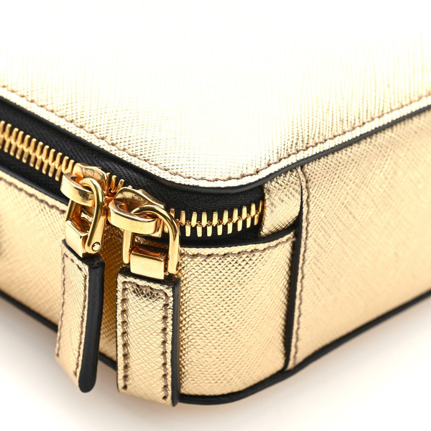 Saffiano Travel Small Brique Crossbody Bag Platino